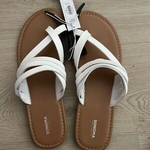 White Sonoma sandals size 10